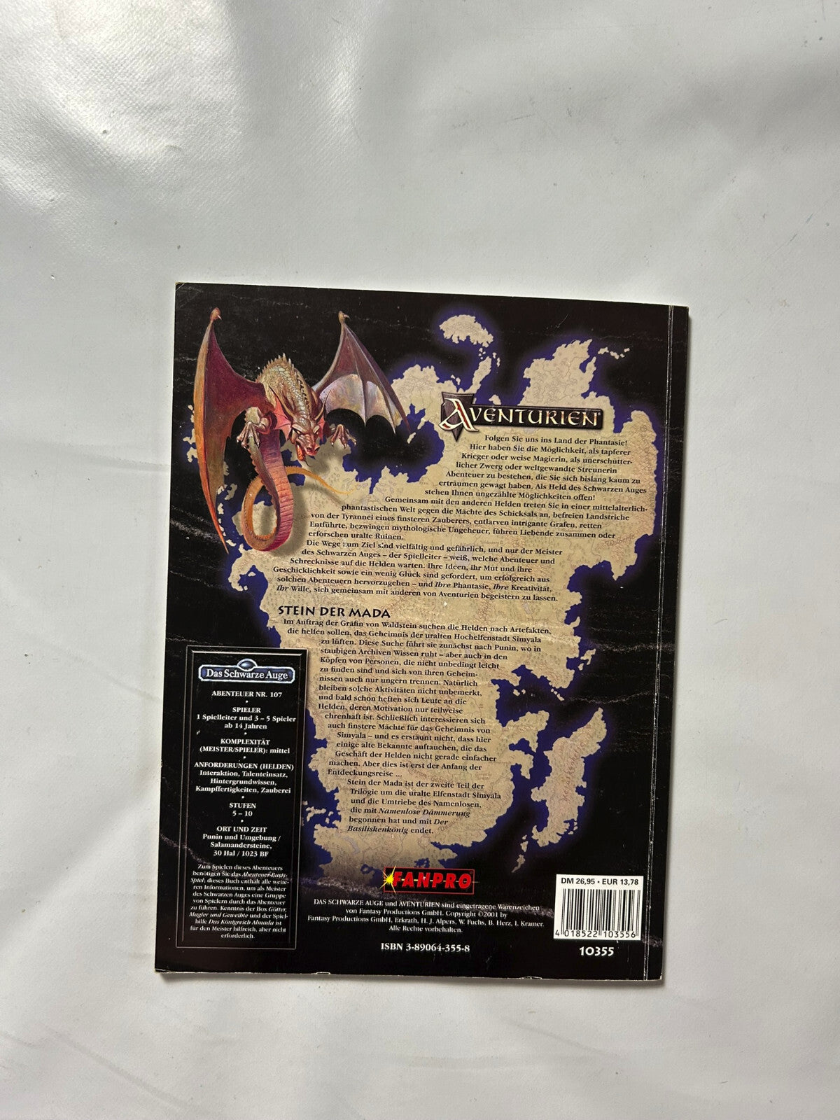 Detailfoto 6 – SKU A8724 – Rollenspiel-Buch gebraucht bei Brettspielimperium