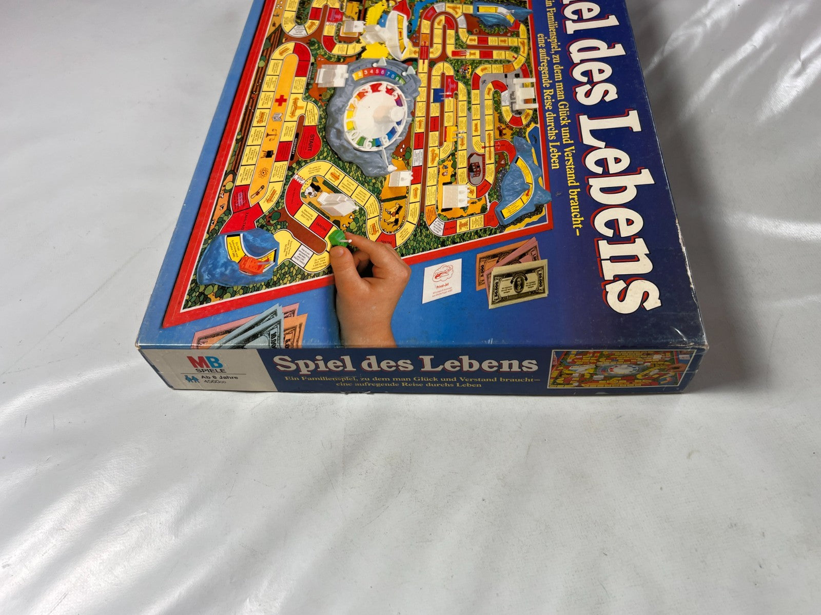 Spiel des Lebens MB 1984 Spiel blaue Ausgabe Brettspiel 2 Fahnen Vollständig - Ansicht 13