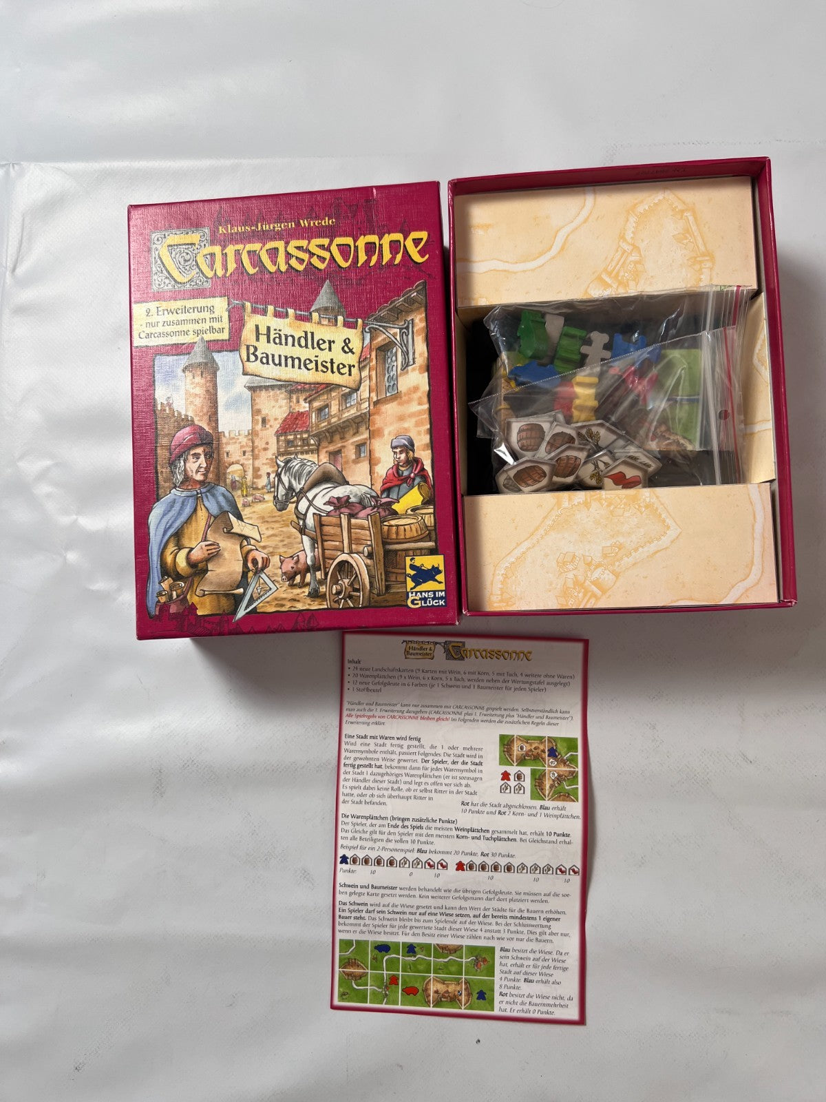 Carcassonne Händler und Baumeister 2 Erweiterung 2003 Spiel - Vollständig - Ansicht 2