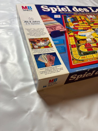 Spiel des Lebens MB 1984 Spiel blaue Ausgabe Brettspiel 2 Fahnen Vollständig - Ansicht 5