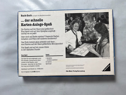 Ruck Zuck der schnelle Kartenspaß - Ravensburger Legespiel 1987 -Vollständig - Ansicht 2