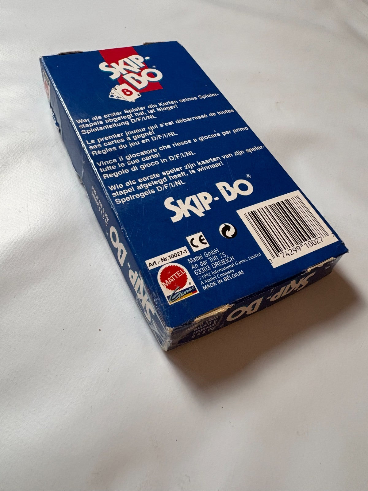 Skip Bo Kartenspiel Mattel blau rote Ausgabe 1992  - vollständig - Ansicht 11
