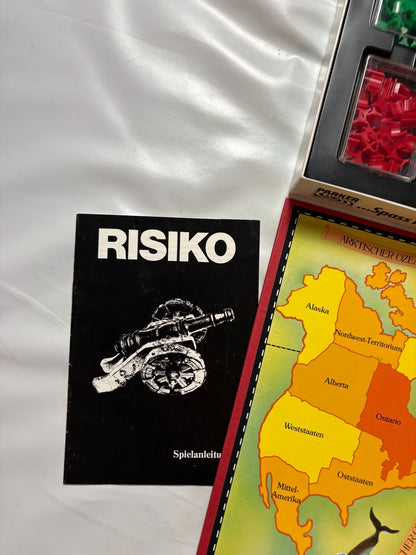 Brettspiel  Risiko  Strategiespiel weiße Ausgabe Parker 1982  Vollständig - Ansicht 7