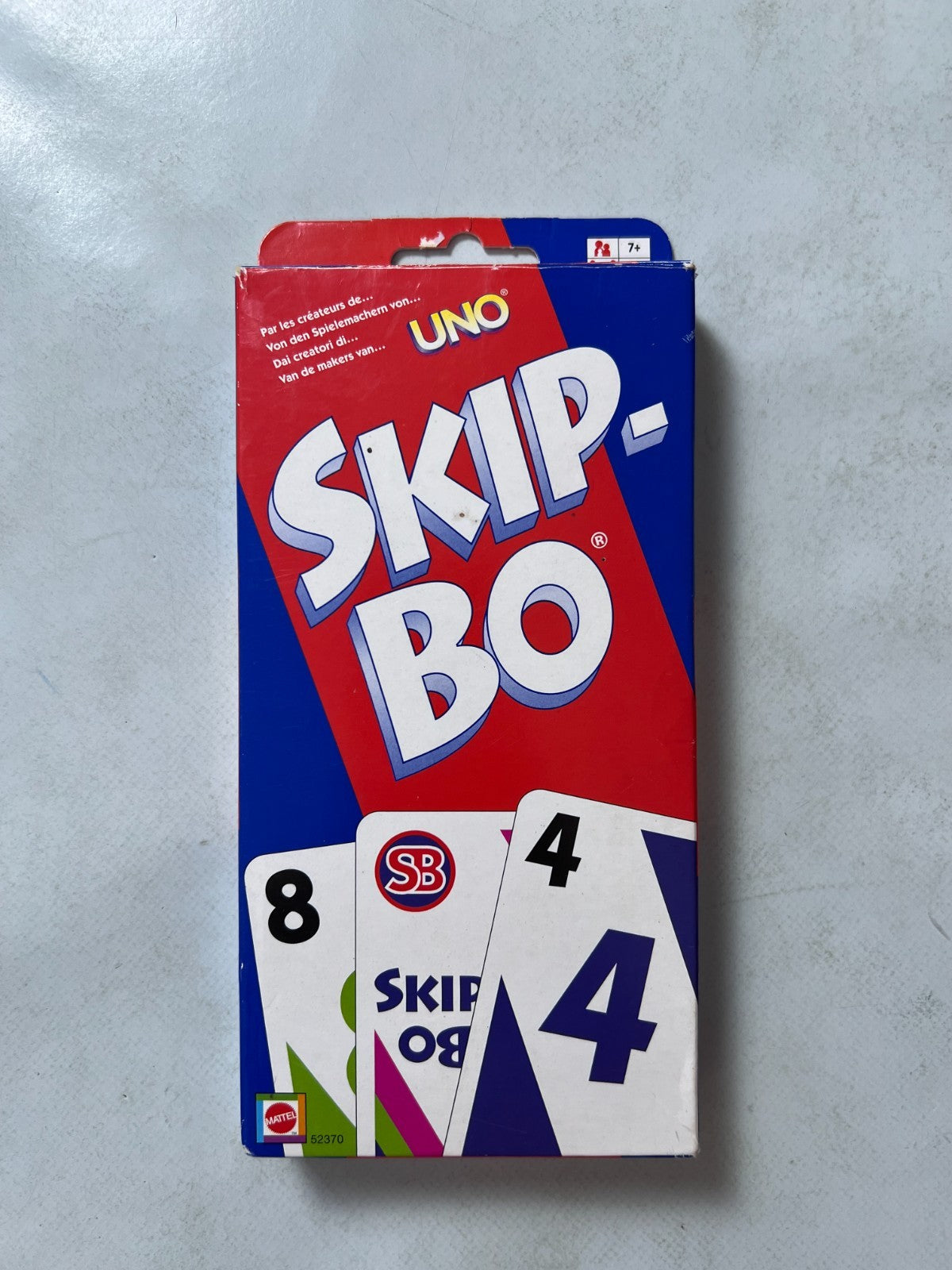 Skip Bo Kartenspiel Mattel blau rote Ausgabe 2003  - vollständig - Ansicht 4