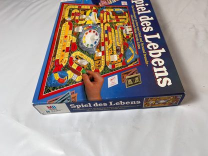 Spiel des Lebens MB 1984 Spiel blaue Ausgabe Brettspiel 2 Fahnen Vollständig - Ansicht 13