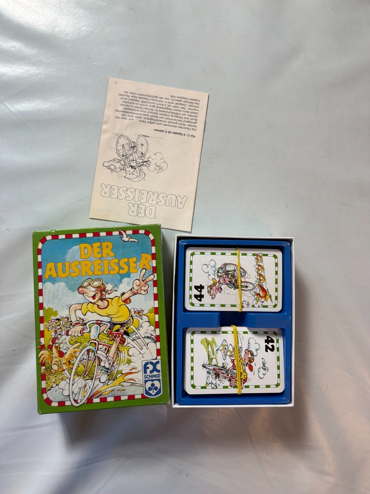 Der Ausreisser FX Schmid Spiel Vintage Kartenspiel Radrennen  Vollständig - Ansicht 8
