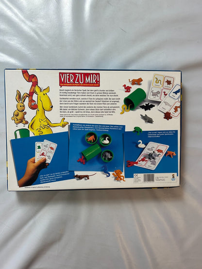 Vier Zu Mir! Brettspiel 90er Kinderspiel ASS 1996 Tierfiguren - Vollständig - Ansicht 10