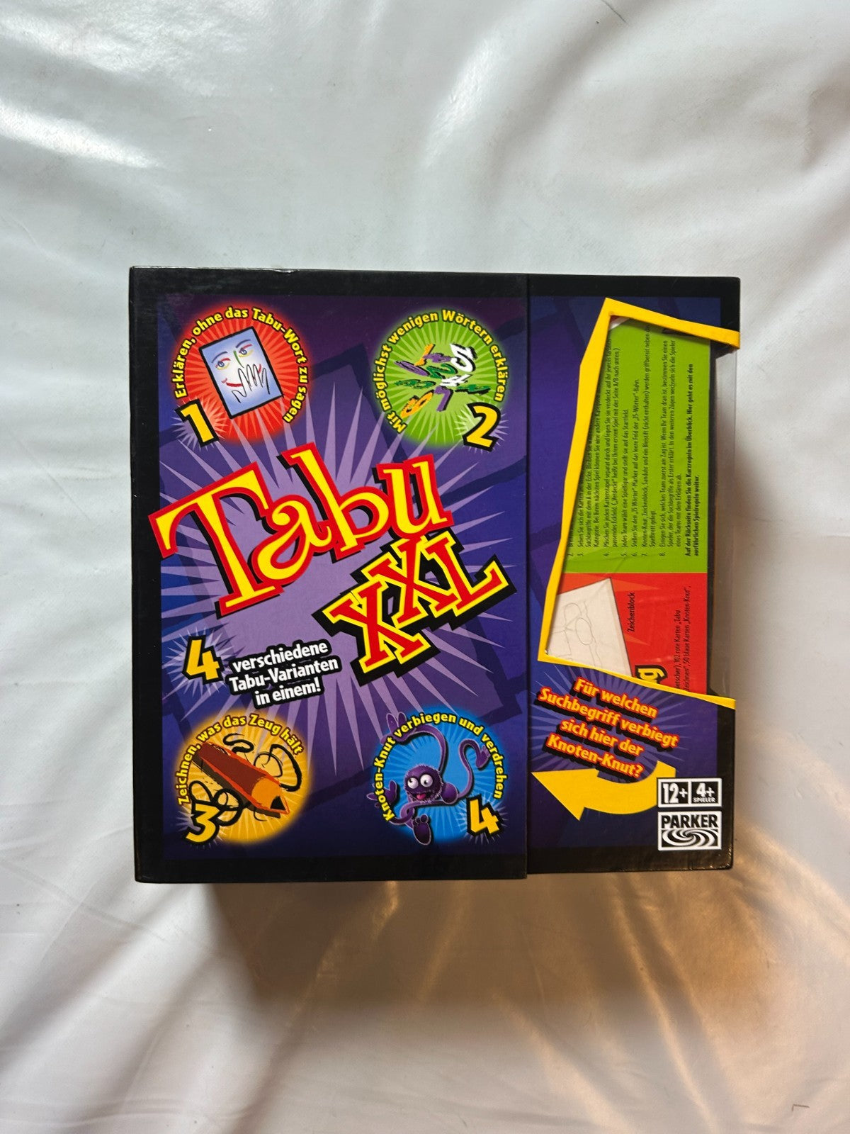 TABU XXL Parker  4 verschiedene TabuVarianten  Vollständig - Ansicht 2