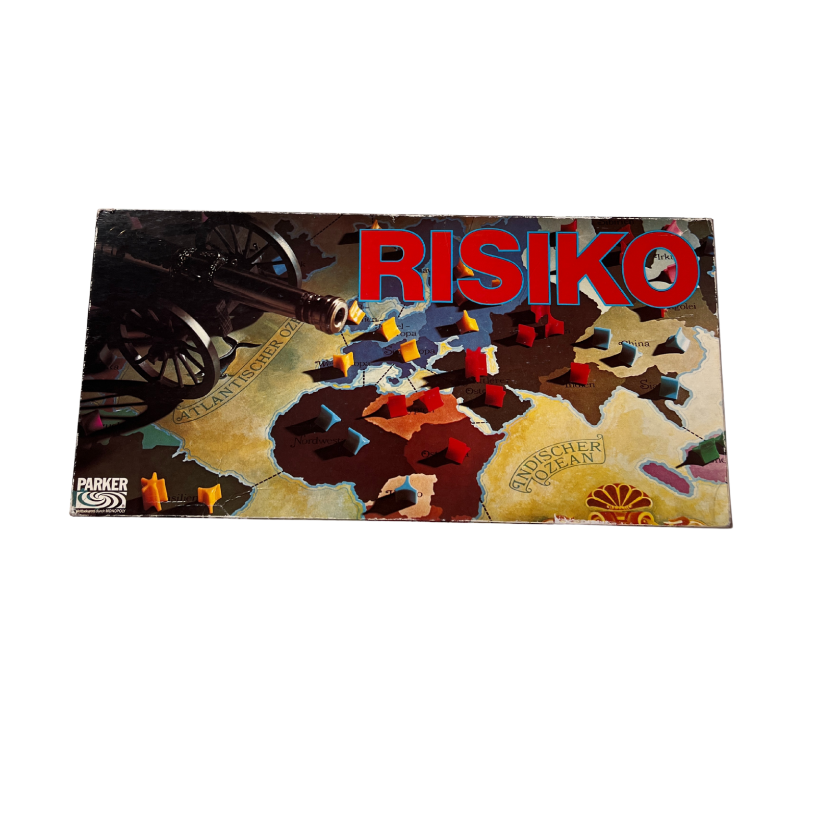 Brettspiel  RISIKO ERSTAUSGABE Schwarz  PARKER 1975  Vollständig - Ansicht 1