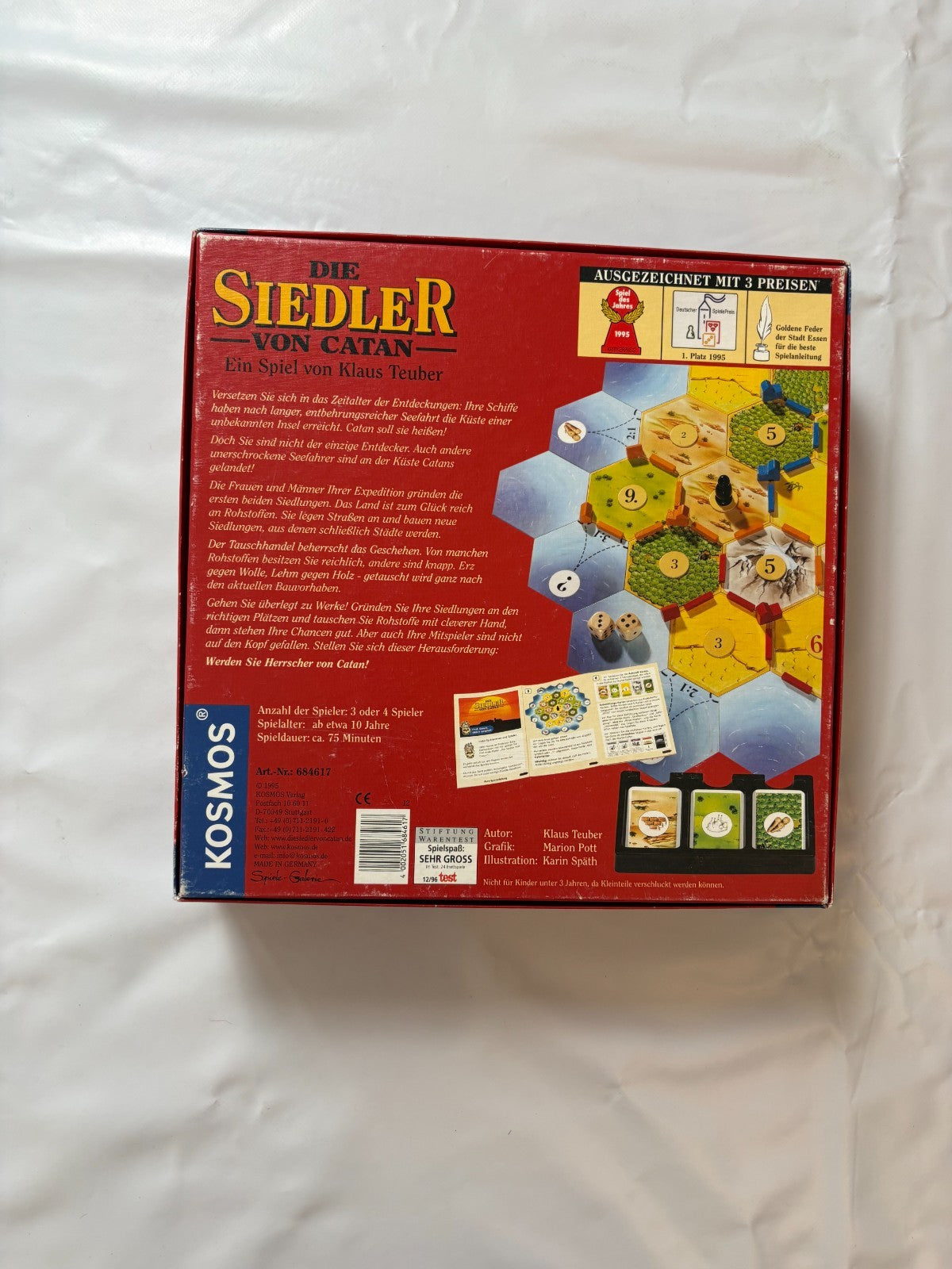 Brettspiel Die Siedler von Catan - Kosmos 1995 - Holz - vollständig - Ansicht 10