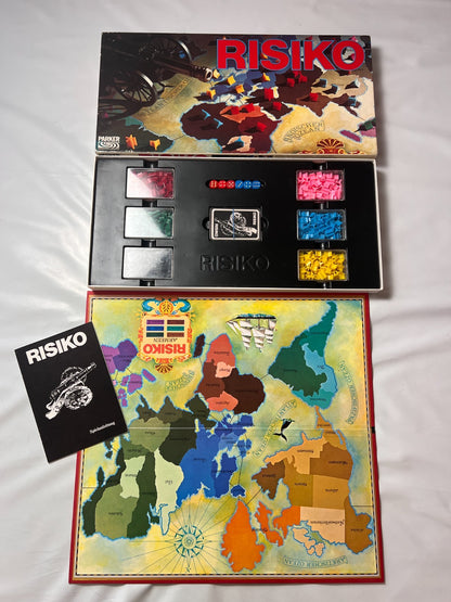 Brettspiel  RISIKO ERSTAUSGABE Schwarz  PARKER 1975  Vollständig - Ansicht 2