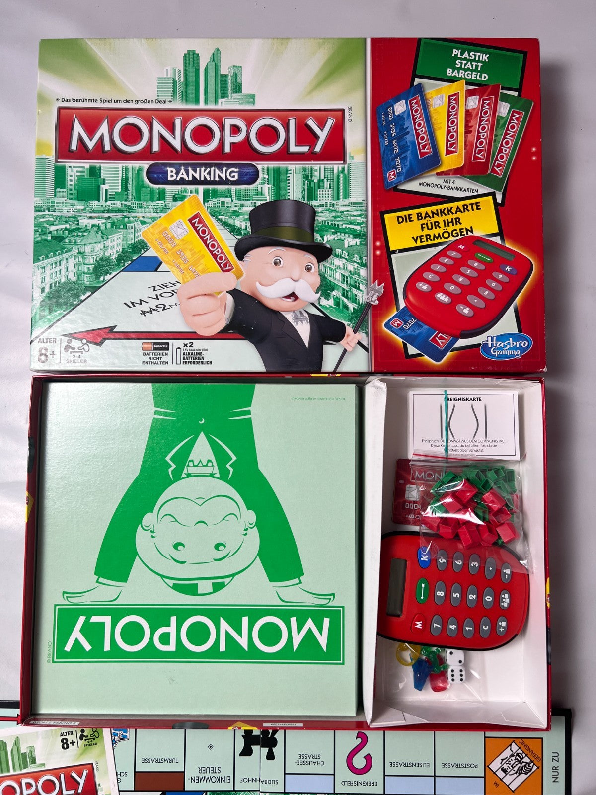 Monopoly Banking Rot  Hasbro  Vollständig - Ansicht 3