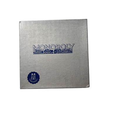 Monopoly Brettspiel Spiele Schmidt silber Vintage alt 60er Holz  Vollständig - Ansicht 1