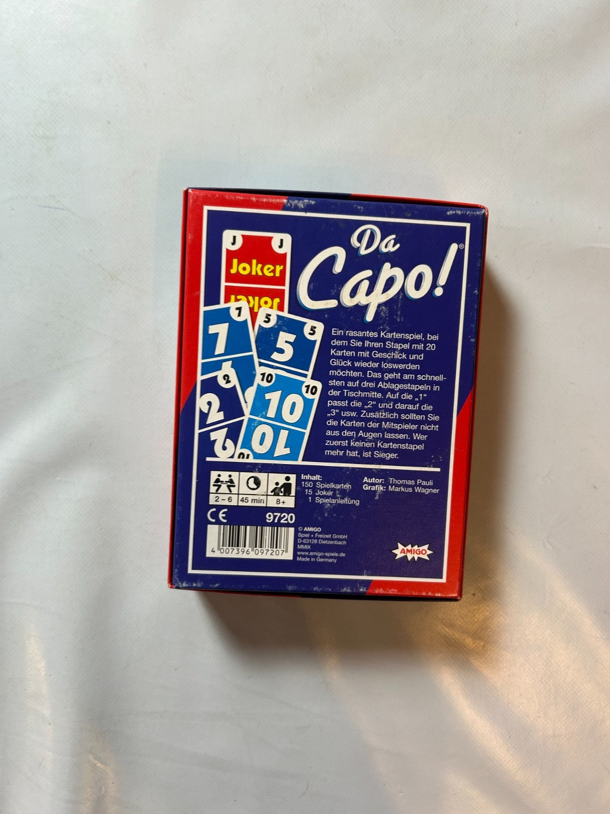 DA CAPO! - Amigo Kartenspiel 9720 Pauli - Vollständig - Ansicht 9