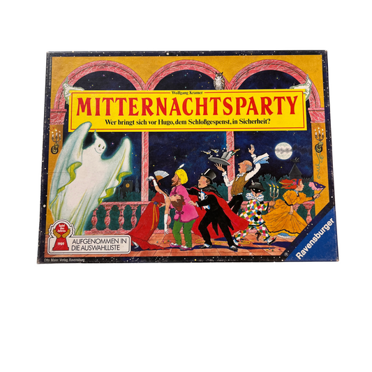 Gesellschaftsspiel  Mitternachtsparty  Ravensburger 1989  Vollständig - Ansicht 1