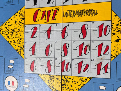 Café International - Brettspiel von Mattel - Vollständig Brett Karton Fleckig - Ansicht 6