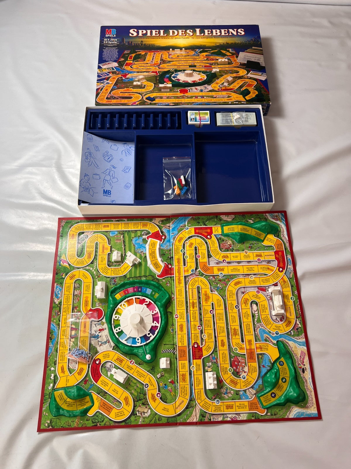 MB Spiele, Spiel des Lebens, 100 Jahre Edition, Vintage 1992, vollständig - Ansicht 2