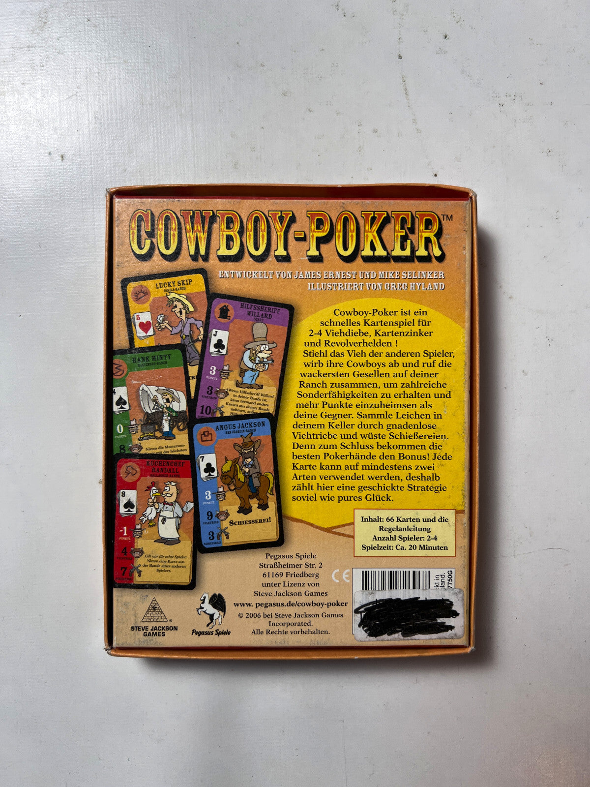 Detailfoto 8 – SKU A6633 – Kartenspiel gebraucht bei Brettspielimperium