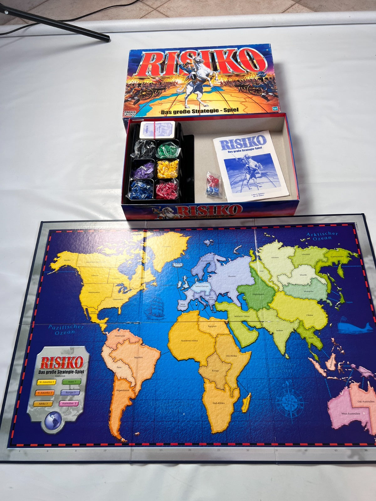 Brettspiel  Risiko  Parker 2000  Vollständig - Ansicht 4