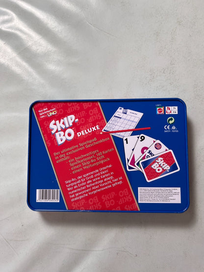 Skip Bo deluxe blau Metalldose Mattel 2006 Kartenspiel Spiel - Vollständig - Ansicht 9