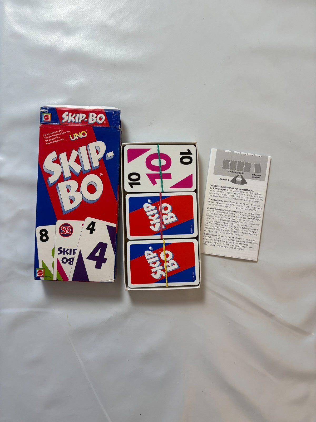 Skip Bo Kartenspiel Mattel blau rote Ausgabe 2003  - vollständig - Ansicht 10