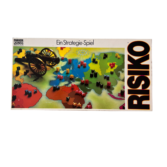 Brettspiel - Risiko - Strategiespiel weiße Ausgabe Parker 1982 - Vollständig - Ansicht 1