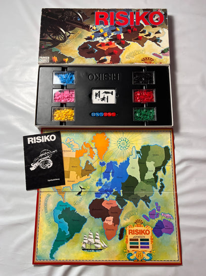 Brettspiel  RISIKO ERSTAUSGABE Schwarz  PARKER 1975  Vollständig - Ansicht 2