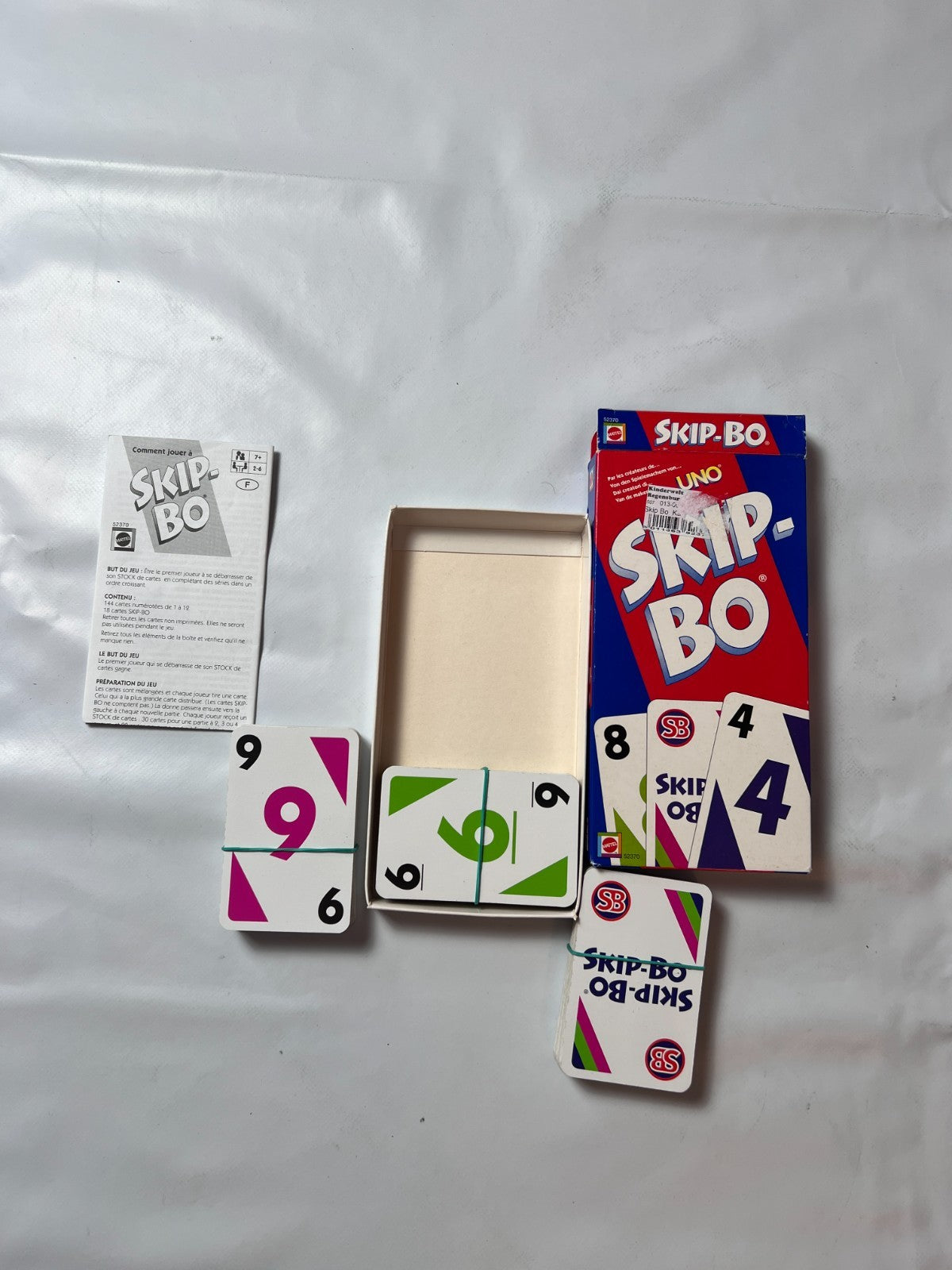 Skip Bo Kartenspiel Mattel blau rote Ausgabe 2003  - vollständig - Ansicht 2