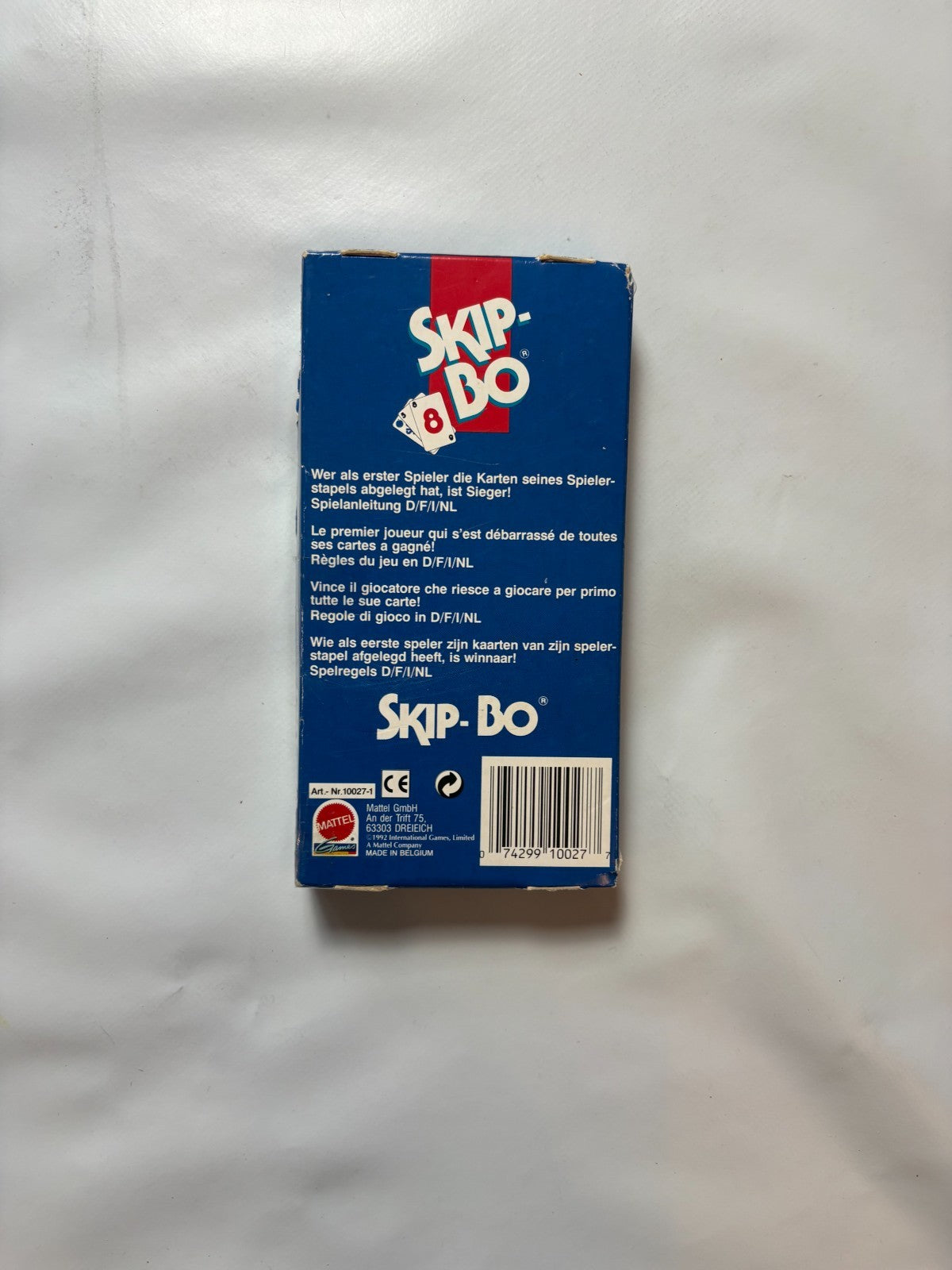 Skip Bo Kartenspiel Mattel blau rote Ausgabe 1992  - vollständig - Ansicht 9