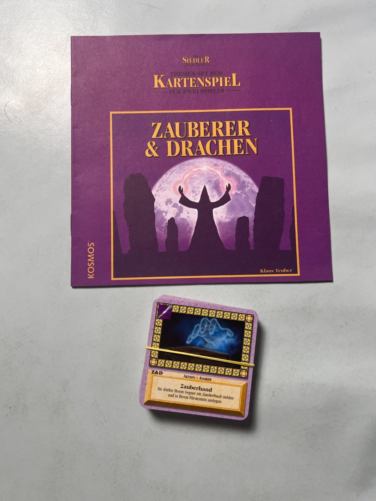 Zauberer & Drachen Themen Set Kartenspiel Siedler Von Catan Kosmos  Vollständig - Ansicht 2