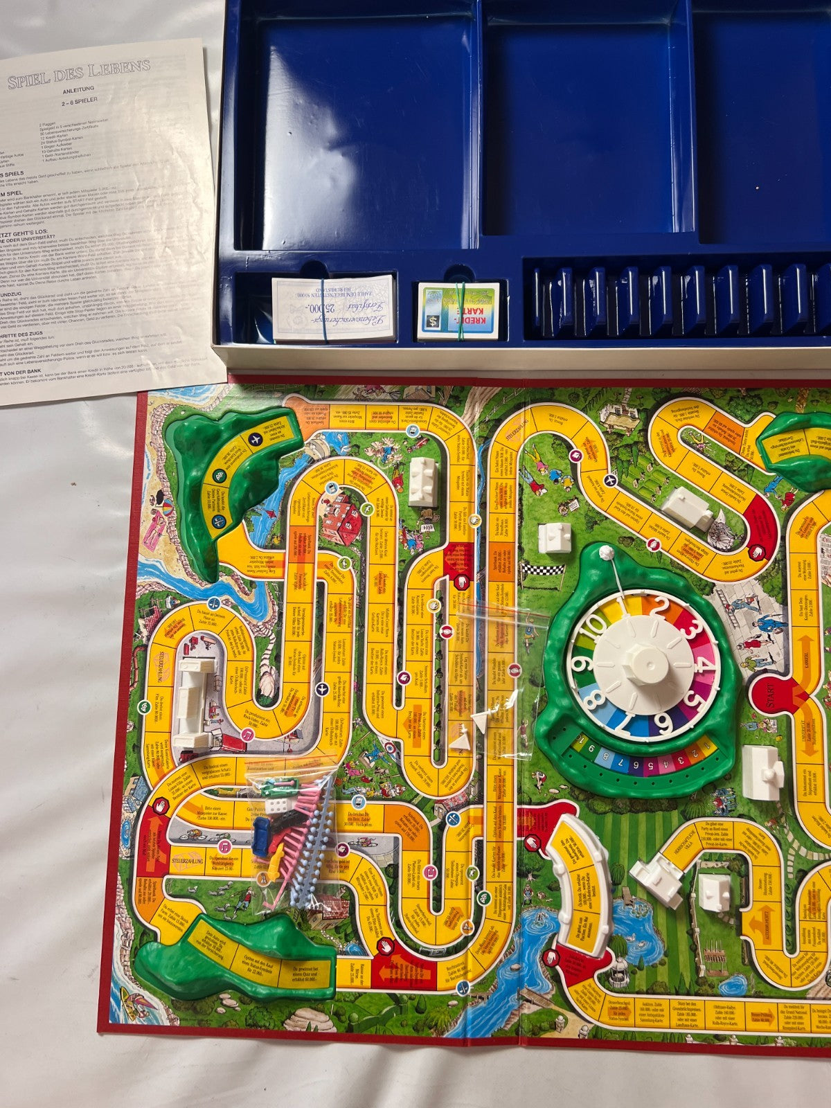 MB Spiele, Spiel des Lebens, 100 Jahre Edition, Vintage 1992, vollständig - Ansicht 7