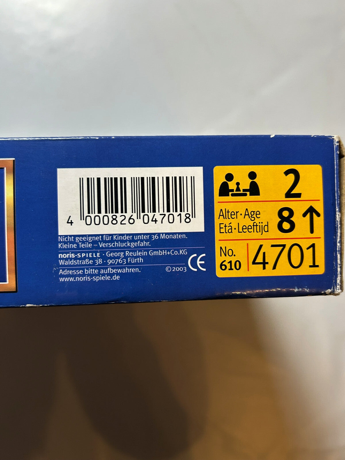 Detailfoto 4 – SKU A7221 – Gesellschaftsspiel gebraucht bei Brettspielimperium
