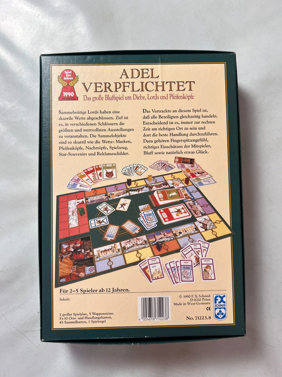 Adel verpflichtet Brettspiel FX Schmid 1990 Gesellschaftsspiel   Vollständig - Ansicht 9