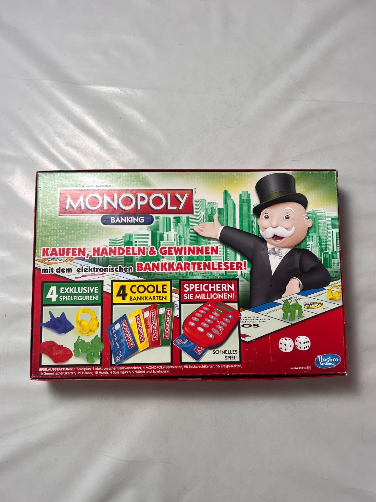 Monopoly Banking Rot  Hasbro  Vollständig - Ansicht 9