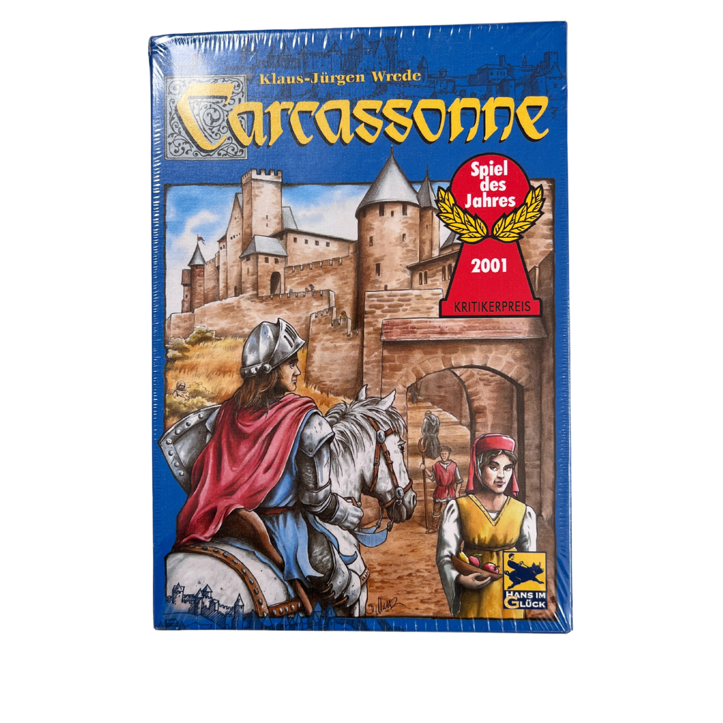 Carcassonne Hans im Glück2001 Altes Layout Legespiel  Neu in Folie - Ansicht 1