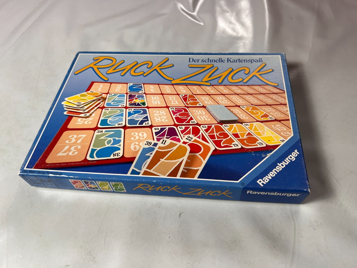 Ruck Zuck der schnelle Kartenspaß - Ravensburger Legespiel 1987 -Vollständig - Ansicht 3