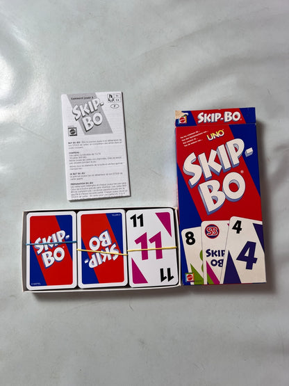 Skip Bo Kartenspiel Mattel blau rote Ausgabe 2003  - vollständig - Ansicht 2