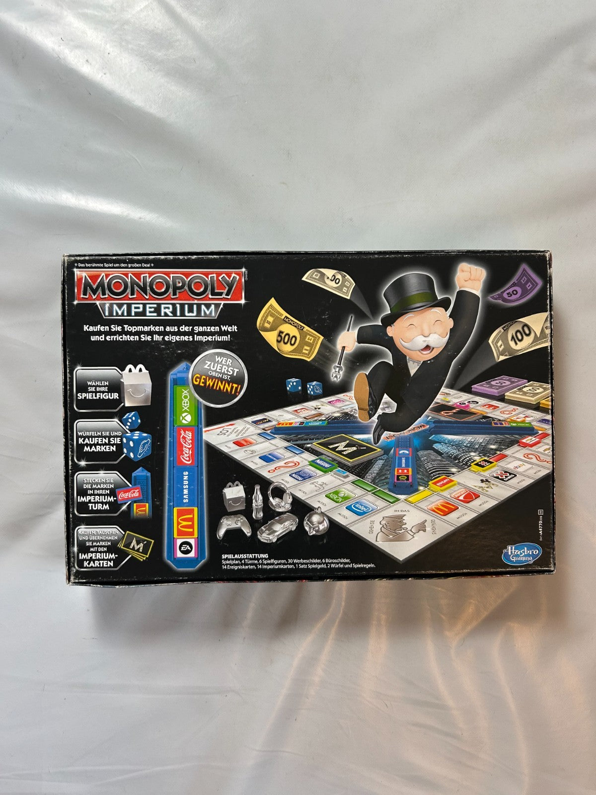 Spiel Monopoly Imperium silber Topmarken DER WELT Hasbro vollständig - Ansicht 9