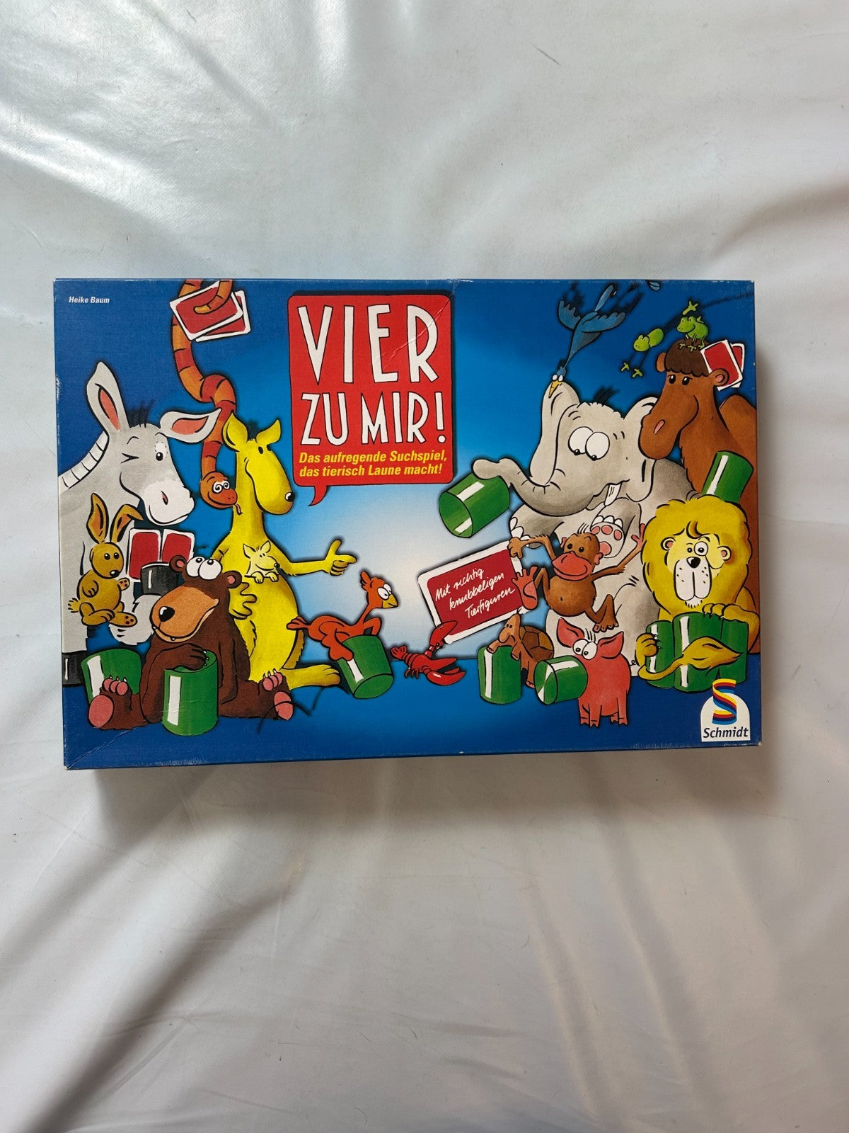 Vier Zu Mir! Brettspiel 90er Kinderspiel ASS 1996 Tierfiguren - Vollständig - Ansicht 2