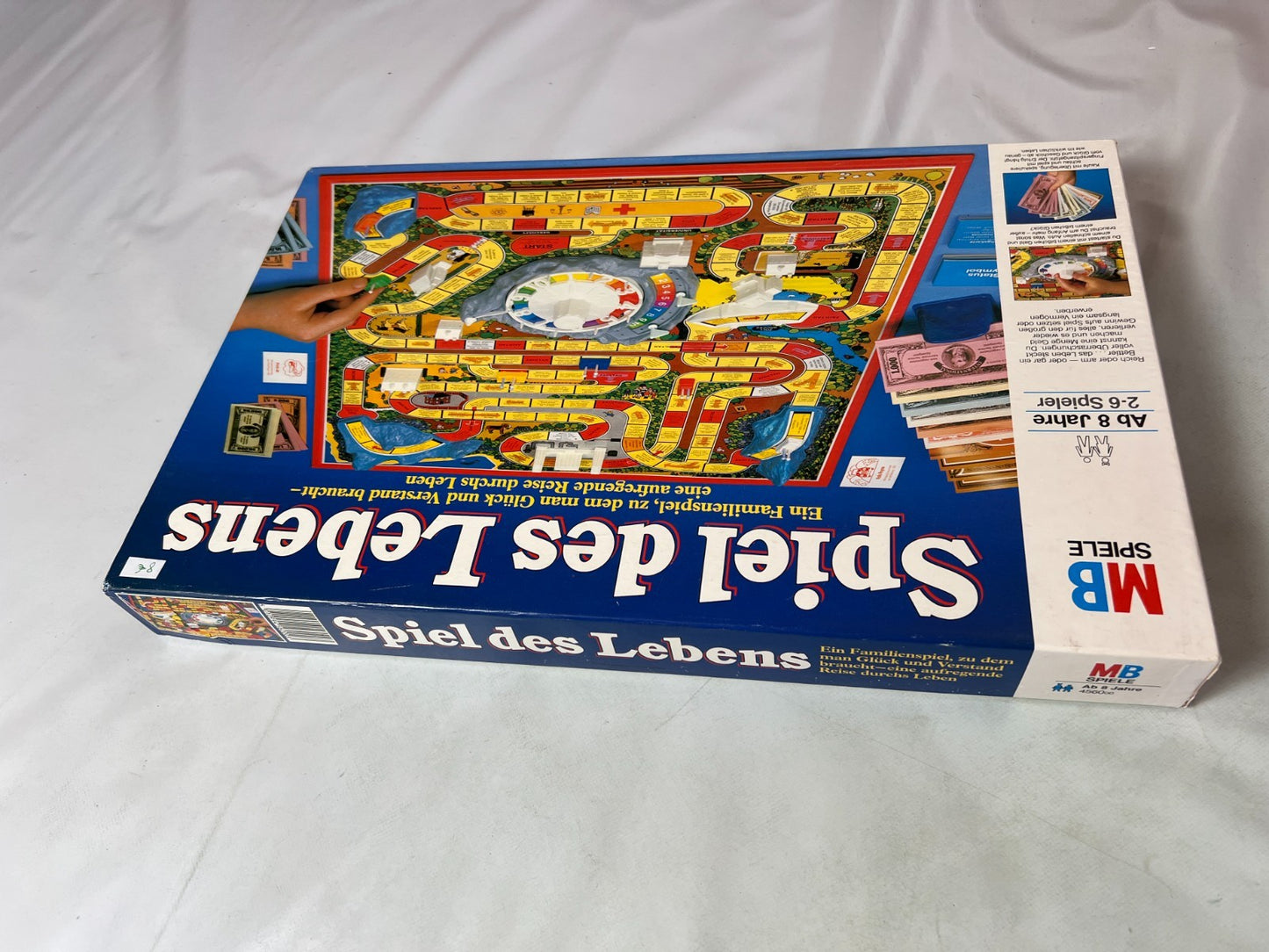Spiel des Lebens MB 1984 Spiel blaue Ausgabe Brettspiel 2 Fahnen Vollständig - Ansicht 10