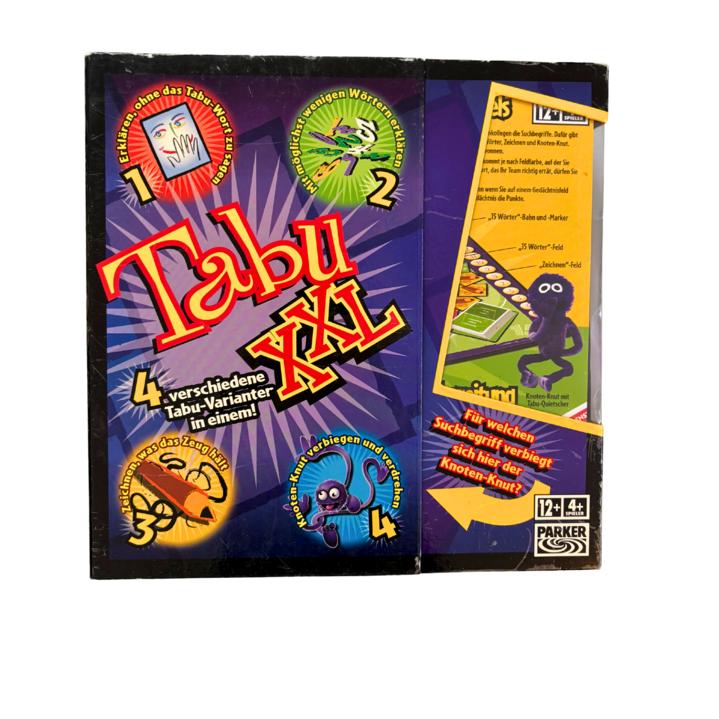 TABU XXL Parker  4 verschiedene TabuVarianten  Vollständig - Ansicht 1