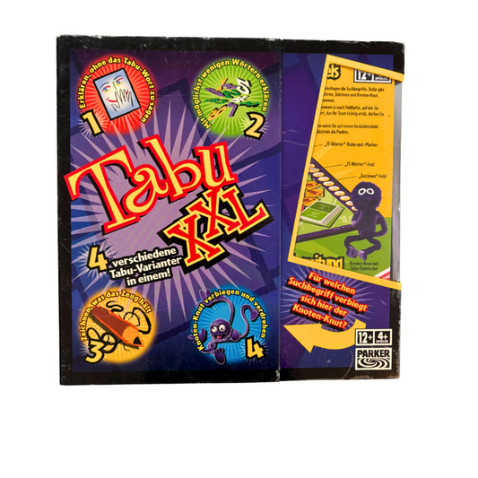 TABU XXL Parker  4 verschiedene TabuVarianten  Vollständig - Ansicht 1