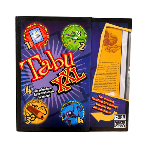 TABU XXL Parker  4 verschiedene TabuVarianten  Vollständig - Ansicht 1