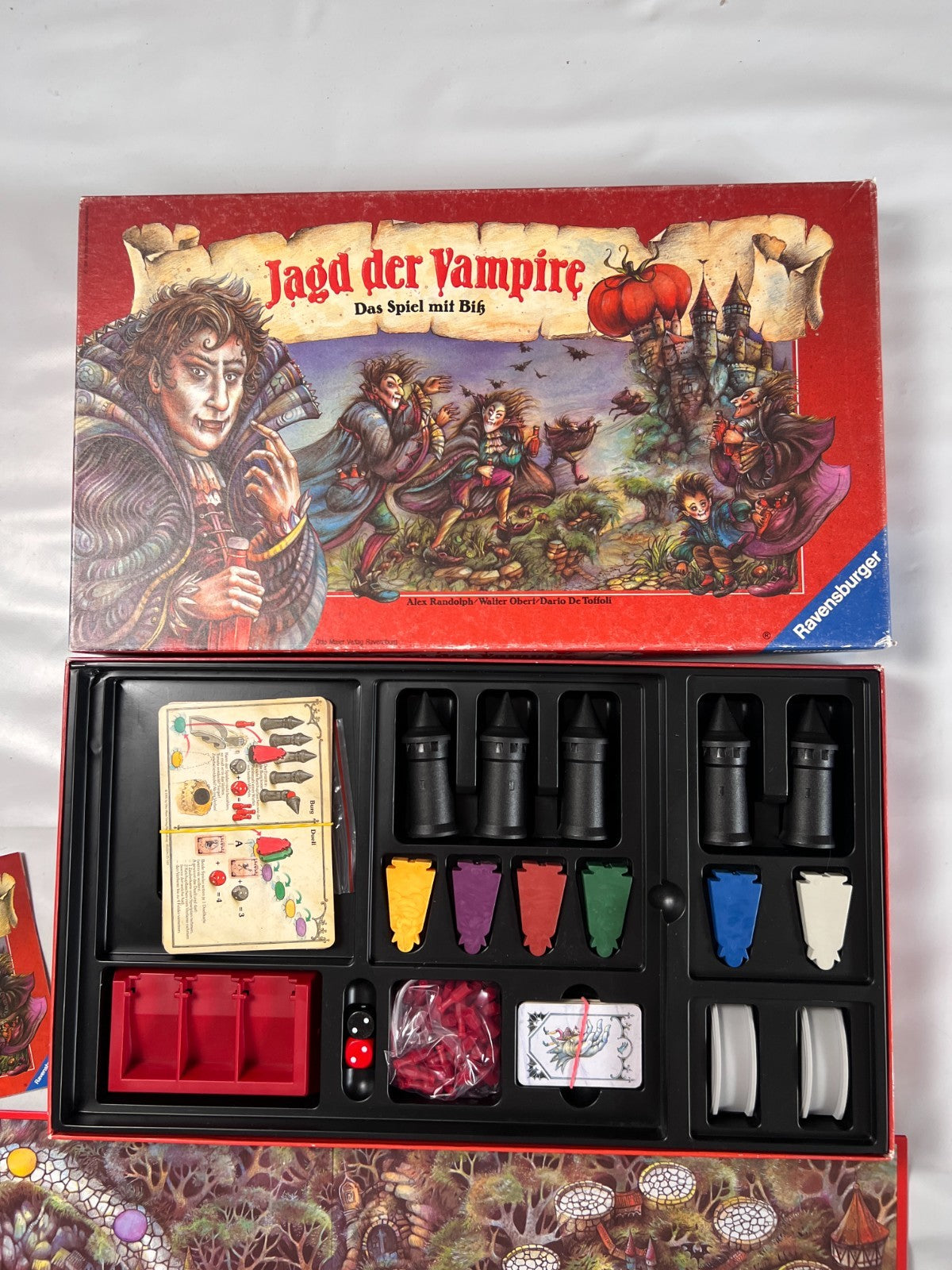 Jagd der Vampire Ravensburger 1991 Spiel Brettspiel  Vintage  Vollständig - Ansicht 3