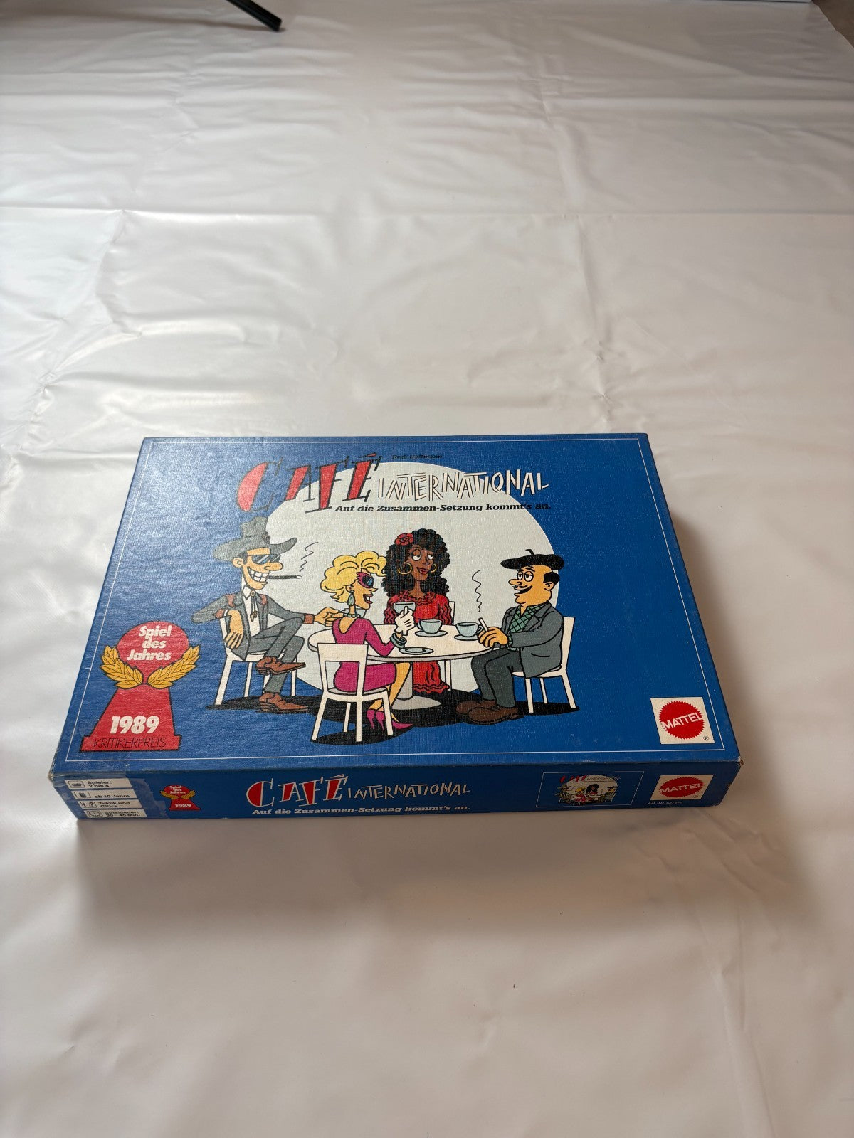Café International - Brettspiel von Mattel - Vollständig Brett Karton Fleckig - Ansicht 3
