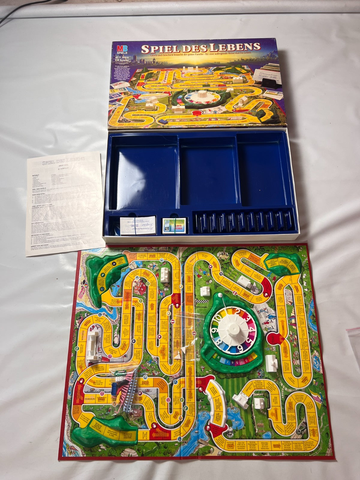 MB Spiele, Spiel des Lebens, 100 Jahre Edition, Vintage 1992, vollständig - Ansicht 2