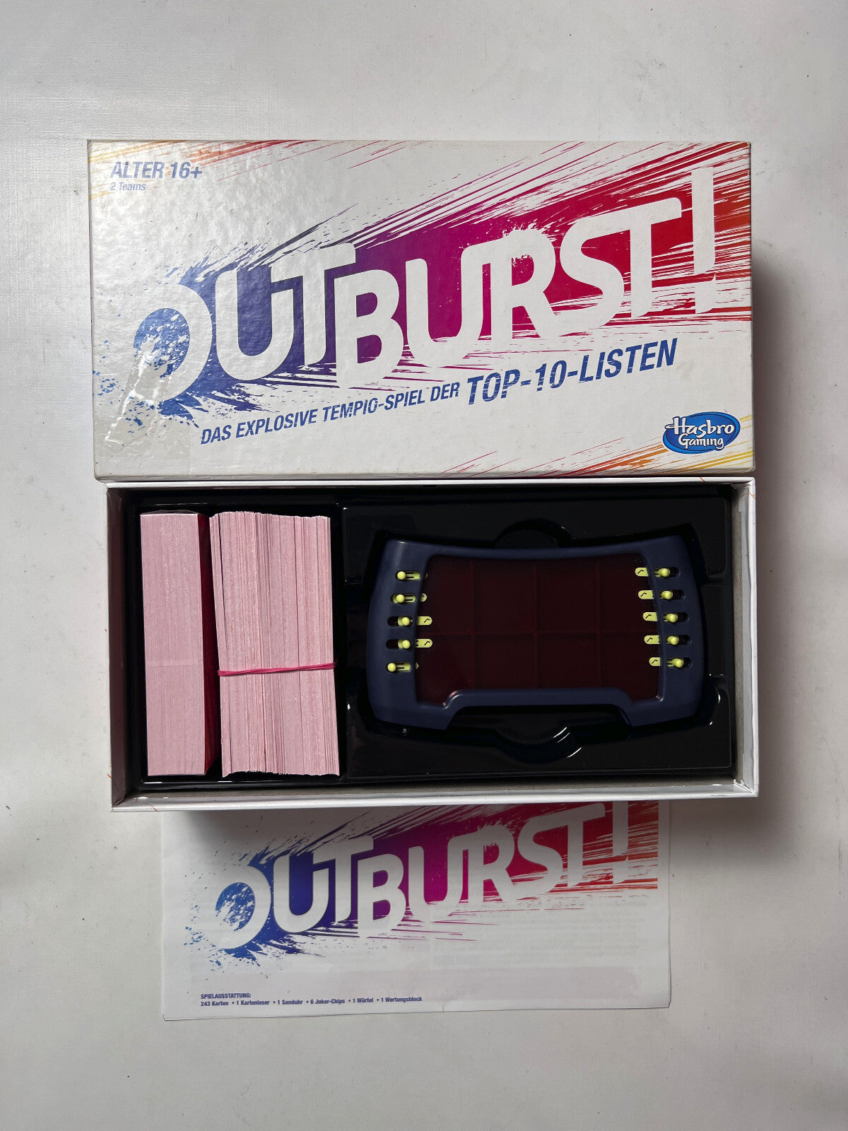 Brettspiel - Outburst das explosive Tempo Spiel - 2016 Hasbro-Vollständig - Ansicht 3