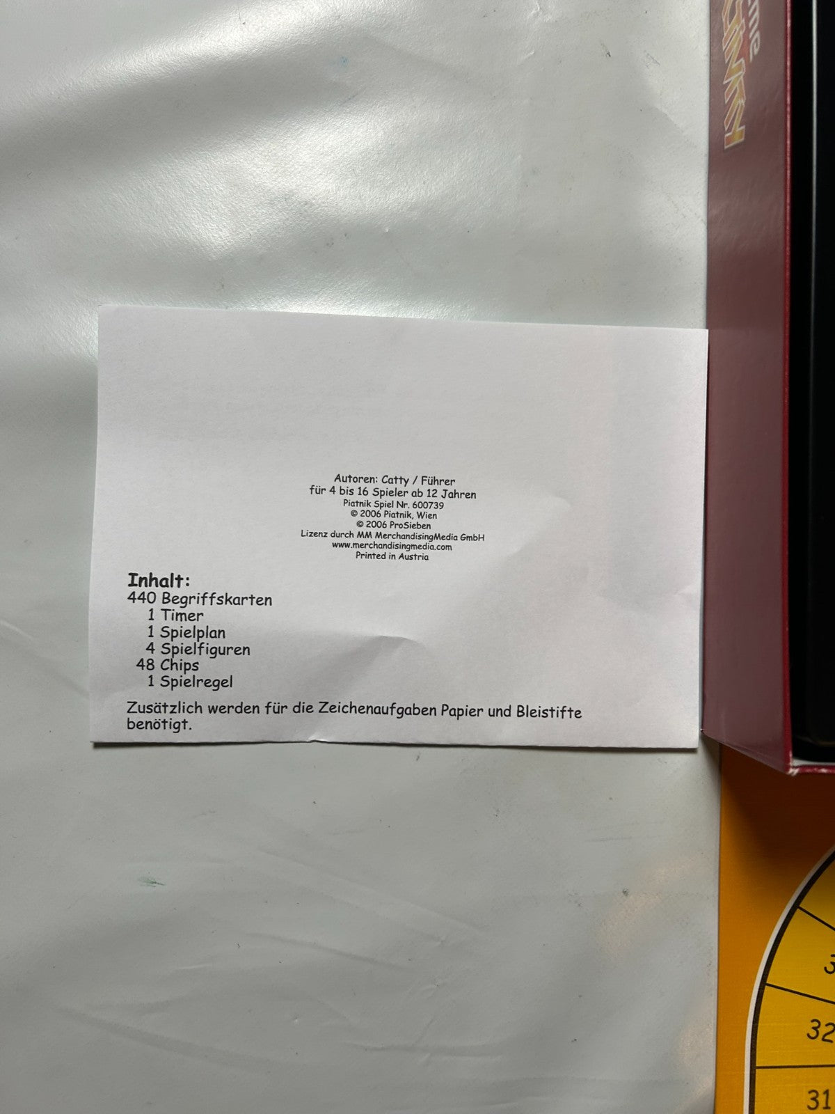 Detailfoto 8 – SKU A10604 – Gesellschaftsspiel gebraucht bei Brettspielimperium