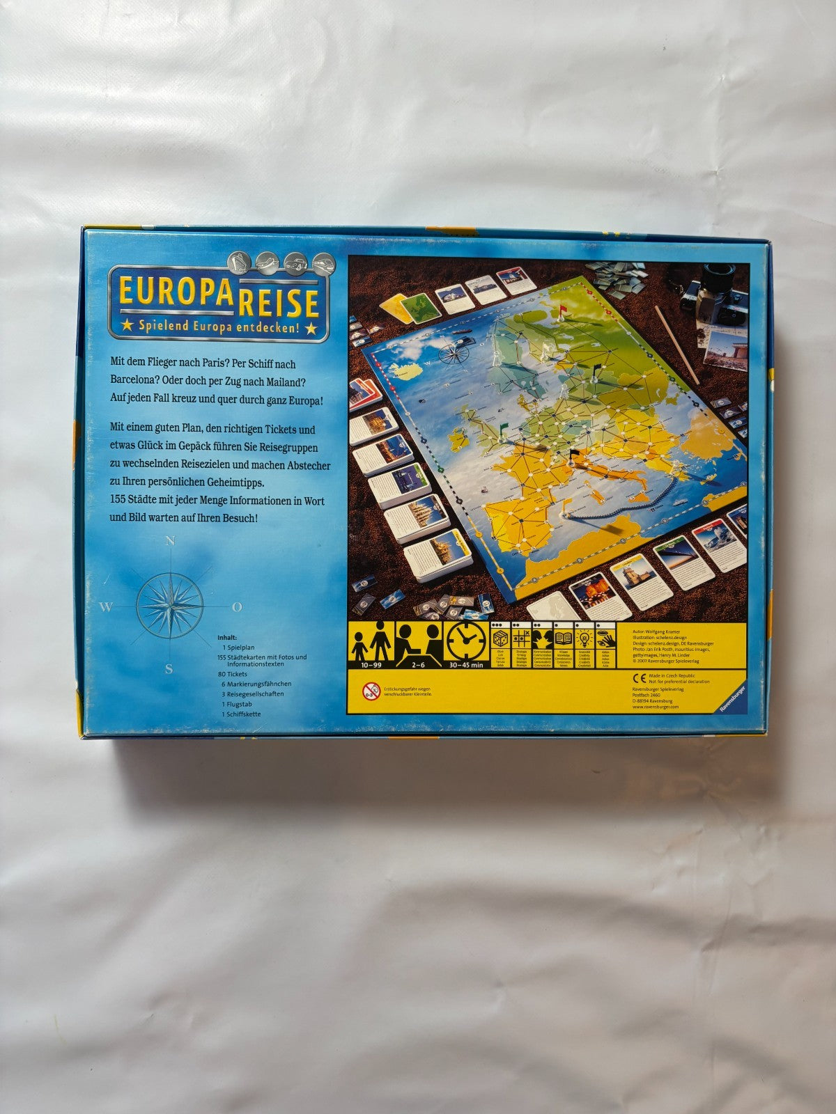 Ravensburger Europareise Gesellschaftsspiel 2007 - Vollständig - Ansicht 10