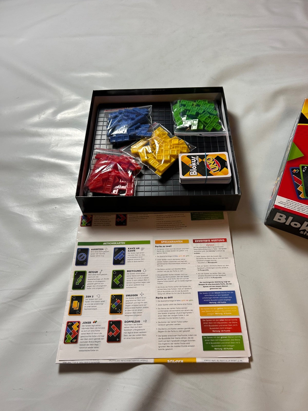 Blokus Shuffle UNO Edition Mattel  - Vollständig - Ansicht 7